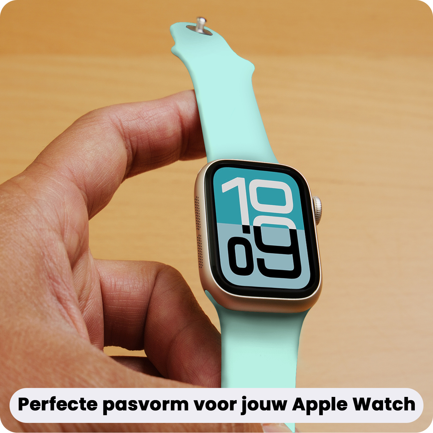 Forterra Forterra Apple Watch Bandje Siliconen Verstelbaar (38/40/41 mm) - Oud Roze