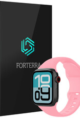 Forterra Forterra Apple Watch Bandje Siliconen Verstelbaar (38/40/41 mm) - Roze