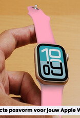 Forterra Forterra Apple Watch Bandje Siliconen Verstelbaar (38/40/41 mm) - Roze