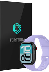 Forterra Forterra Apple Watch Bandje Siliconen Verstelbaar (38/40/41 mm) - Violet