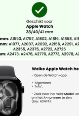 Forterra Forterra Apple Watch Bandje Siliconen Verstelbaar (38/40/41 mm) - Violet