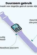Forterra Forterra Apple Watch Bandje Siliconen Verstelbaar (38/40/41 mm) - Violet