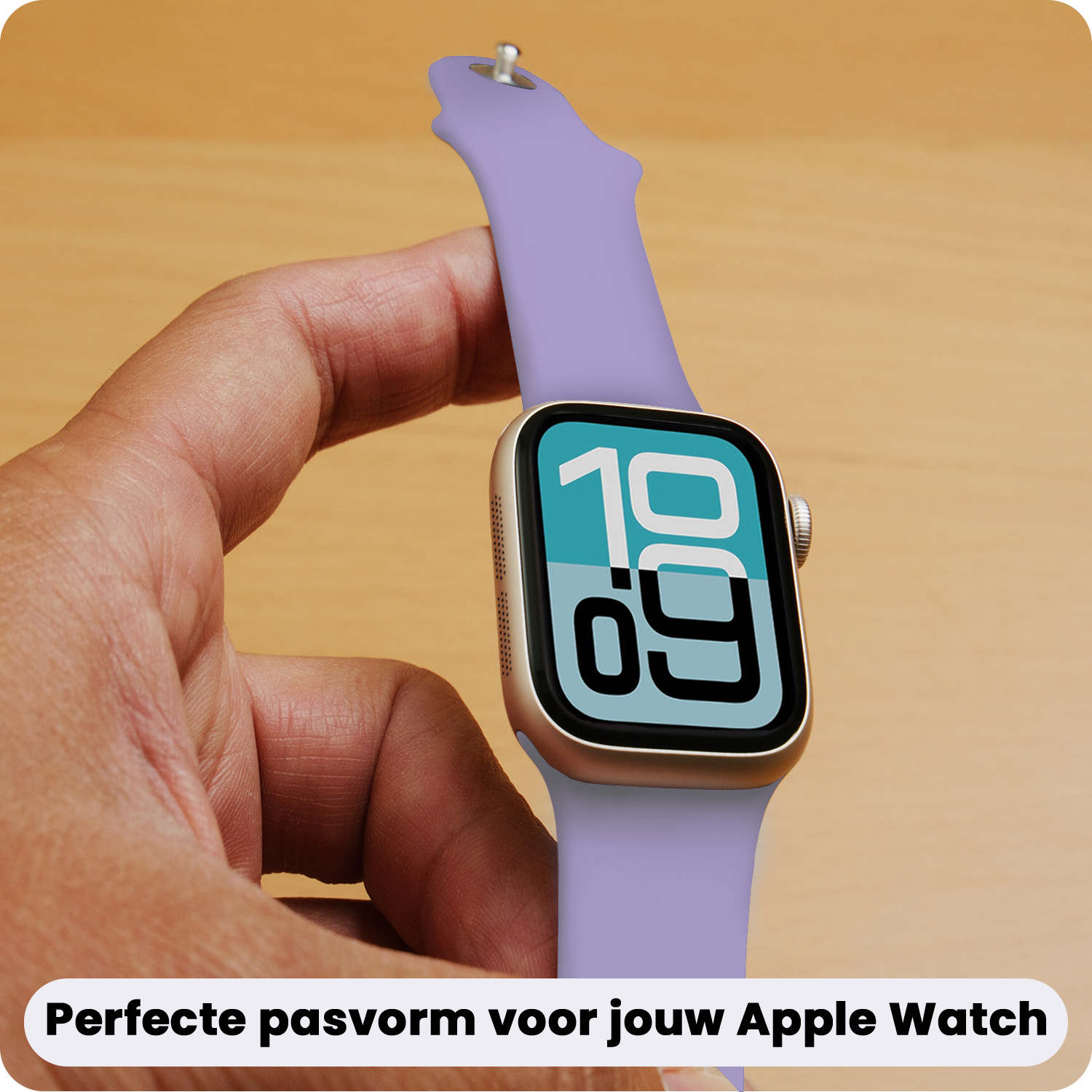 Forterra Forterra Apple Watch Bandje Siliconen Verstelbaar (38/40/41 mm) - Violet
