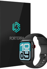 Forterra Forterra Apple Watch Bandje Siliconen Verstelbaar (38/40/41 mm) - Zwart