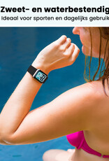 Forterra Forterra Apple Watch Bandje Siliconen Verstelbaar (38/40/41 mm) - Zwart