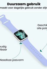 Forterra Forterra Apple Watch Bandje Siliconen Verstelbaar (42/44/45/46 mm) - Baby Blauw