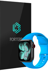 Forterra Forterra Apple Watch Bandje Siliconen Verstelbaar (42/44/45/46 mm) - Blauw