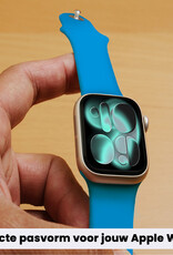 Forterra Forterra Apple Watch Bandje Siliconen Verstelbaar (42/44/45/46 mm) - Blauw