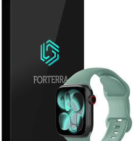 Forterra Forterra Apple Watch Bandje Siliconen Verstelbaar (42/44/45/46 mm) - Cactus
