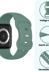 Forterra Forterra Apple Watch Bandje Siliconen Verstelbaar (42/44/45/46 mm) - Cactus