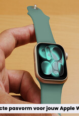 Forterra Forterra Apple Watch Bandje Siliconen Verstelbaar (42/44/45/46 mm) - Cactus