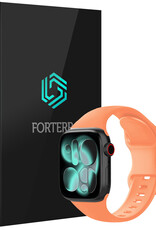 Forterra Forterra Apple Watch Bandje Siliconen Verstelbaar (42/44/45/46 mm) - Calendula