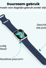 Forterra Forterra Apple Watch Bandje Siliconen Verstelbaar (42/44/45/46 mm) - Donkerblauw