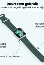 Forterra Forterra Apple Watch Bandje Siliconen Verstelbaar (42/44/45/46 mm) - Donkergroen