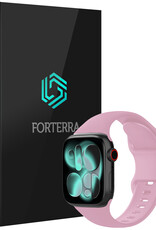 Forterra Forterra Apple Watch Bandje Siliconen Verstelbaar (42/44/45/46 mm) - Lila