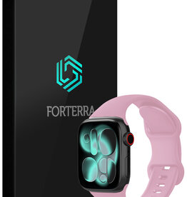 Forterra Forterra Apple Watch Bandje Siliconen Verstelbaar (42/44/45/46 mm) - Lila