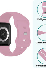 Forterra Forterra Apple Watch Bandje Siliconen Verstelbaar (42/44/45/46 mm) - Lila