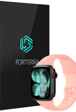 Forterra Forterra Apple Watch Bandje Siliconen Verstelbaar (42/44/45/46 mm) - Mint