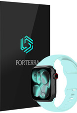 Forterra Forterra Apple Watch Bandje Siliconen Verstelbaar (42/44/45/46 mm) - Oud Roze