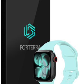 Forterra Forterra Apple Watch Bandje Siliconen Verstelbaar (42/44/45/46 mm) - Oud Roze