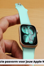 Forterra Forterra Apple Watch Bandje Siliconen Verstelbaar (42/44/45/46 mm) - Oud Roze