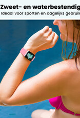 Forterra Forterra Apple Watch Bandje Siliconen Verstelbaar (42/44/45/46 mm) - Roze