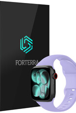 Forterra Forterra Apple Watch Bandje Siliconen Verstelbaar (42/44/45/46 mm) - Violet