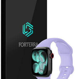 Forterra Forterra Apple Watch Bandje Siliconen Verstelbaar (42/44/45/46 mm) - Violet