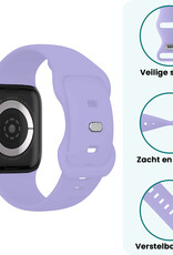 Forterra Forterra Apple Watch Bandje Siliconen Verstelbaar (42/44/45/46 mm) - Violet