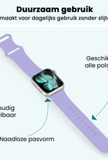 Forterra Forterra Apple Watch Bandje Siliconen Verstelbaar (42/44/45/46 mm) - Violet