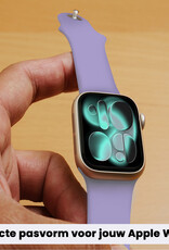 Forterra Forterra Apple Watch Bandje Siliconen Verstelbaar (42/44/45/46 mm) - Violet