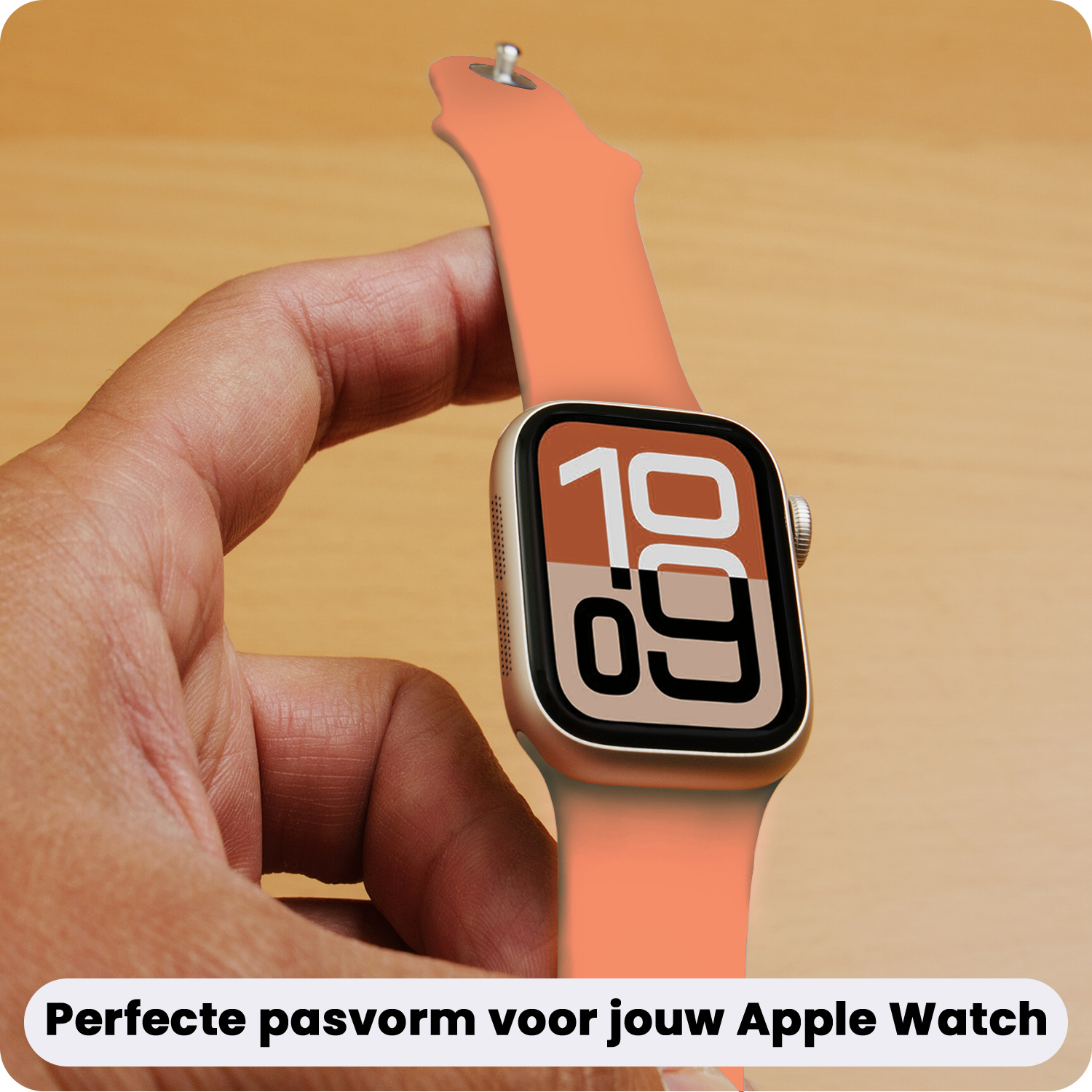 Nomfy Nomfy Apple Watch Bandje Siliconen Verstelbaar (38/40/41 mm) - Calendula