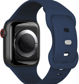 Nomfy Nomfy Apple Watch Bandje Siliconen Verstelbaar (38/40/41 mm) - Donkerblauw