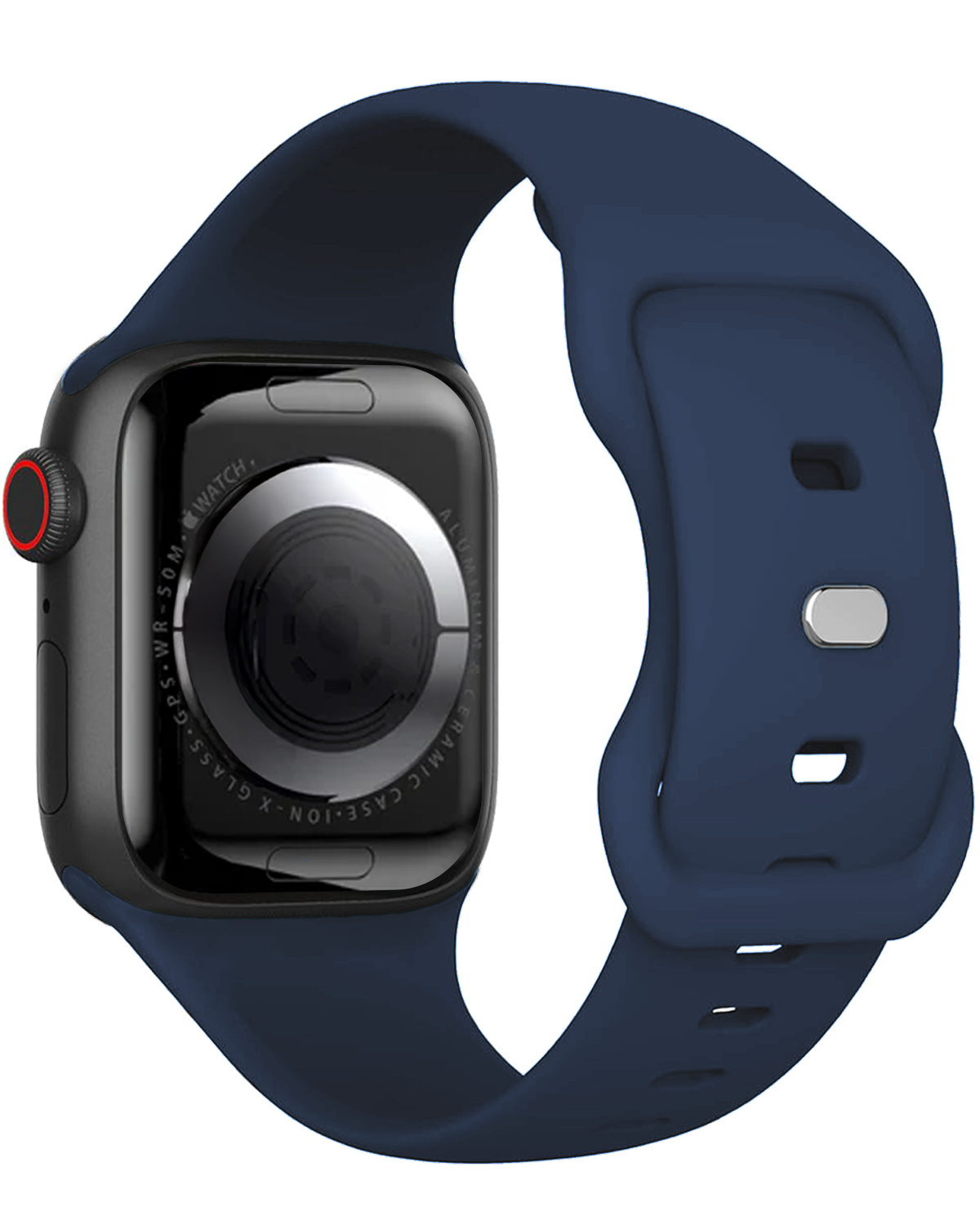 Nomfy Nomfy Apple Watch Bandje Siliconen Verstelbaar (38/40/41 mm) - Donkerblauw