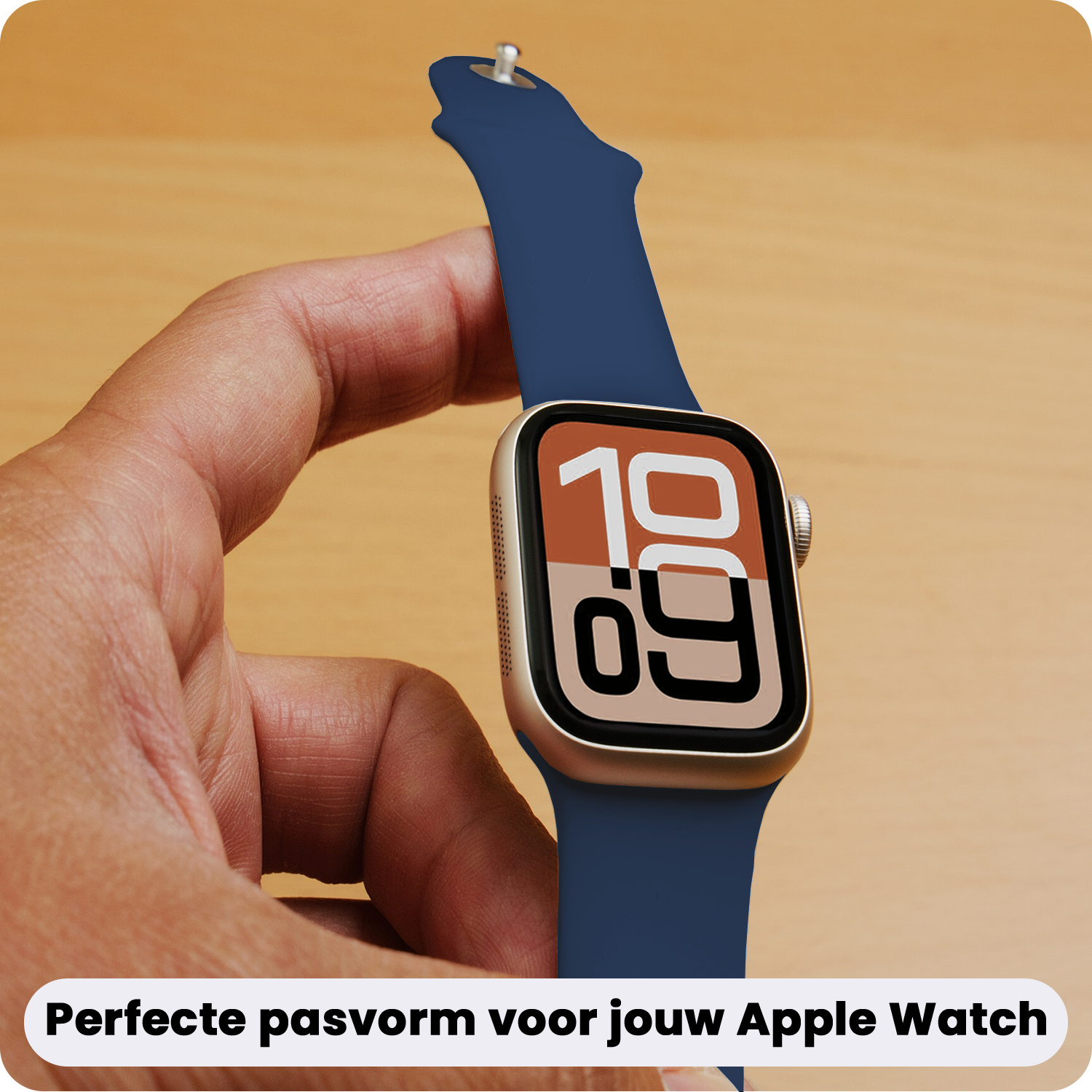 Nomfy Nomfy Apple Watch Bandje Siliconen Verstelbaar (38/40/41 mm) - Donkerblauw