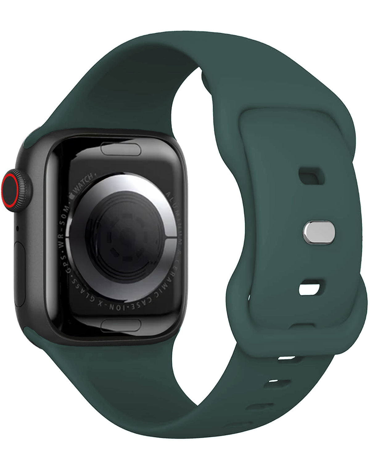 Nomfy Nomfy Apple Watch Bandje Siliconen Verstelbaar (38/40/41 mm) - Donkergroen