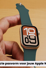 Nomfy Nomfy Apple Watch Bandje Siliconen Verstelbaar (38/40/41 mm) - Donkergroen