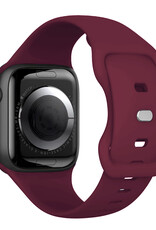 Nomfy Nomfy Apple Watch Bandje Siliconen Verstelbaar (38/40/41 mm) - Donker Rood