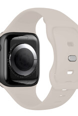 Nomfy Nomfy Apple Watch Bandje Siliconen Verstelbaar (38/40/41 mm) - Ivoor