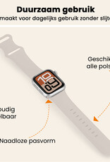 Nomfy Nomfy Apple Watch Bandje Siliconen Verstelbaar (38/40/41 mm) - Ivoor