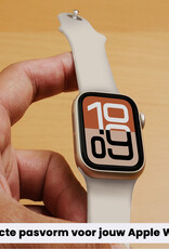 Nomfy Nomfy Apple Watch Bandje Siliconen Verstelbaar (38/40/41 mm) - Ivoor