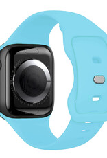 Nomfy Nomfy Apple Watch Bandje Siliconen Verstelbaar (38/40/41 mm) - Lichtblauw