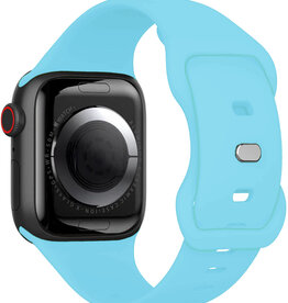 Nomfy Nomfy Apple Watch Bandje Siliconen Verstelbaar (38/40/41 mm) - Lichtblauw