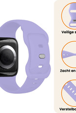 Nomfy Nomfy Apple Watch Bandje Siliconen Verstelbaar (38/40/41 mm) - Violet