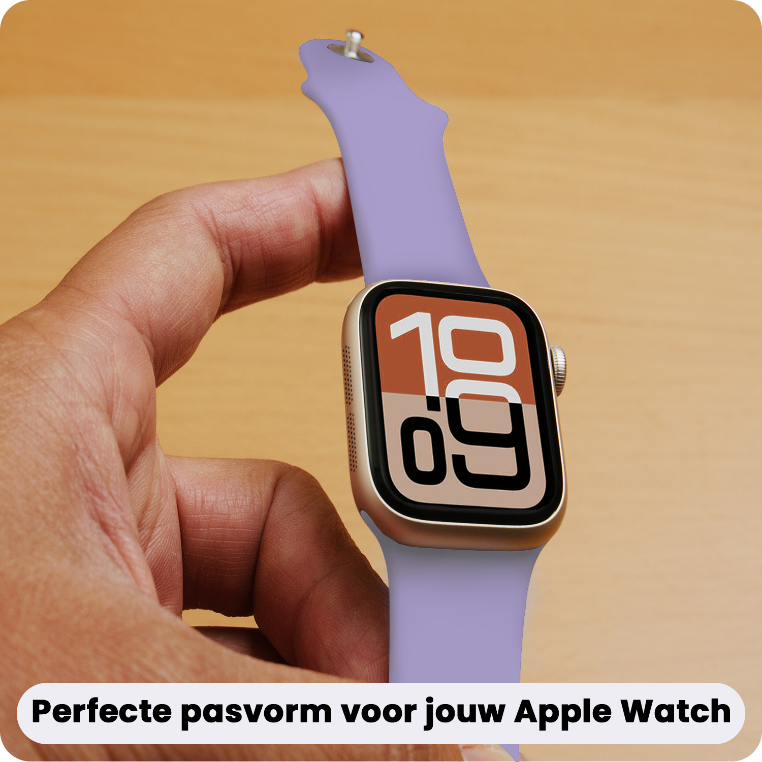 Nomfy Nomfy Apple Watch Bandje Siliconen Verstelbaar (38/40/41 mm) - Violet
