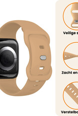 Nomfy Nomfy Apple Watch Bandje Siliconen Verstelbaar (38/40/41 mm) - Walnoot
