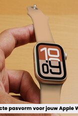 Nomfy Nomfy Apple Watch Bandje Siliconen Verstelbaar (38/40/41 mm) - Walnoot