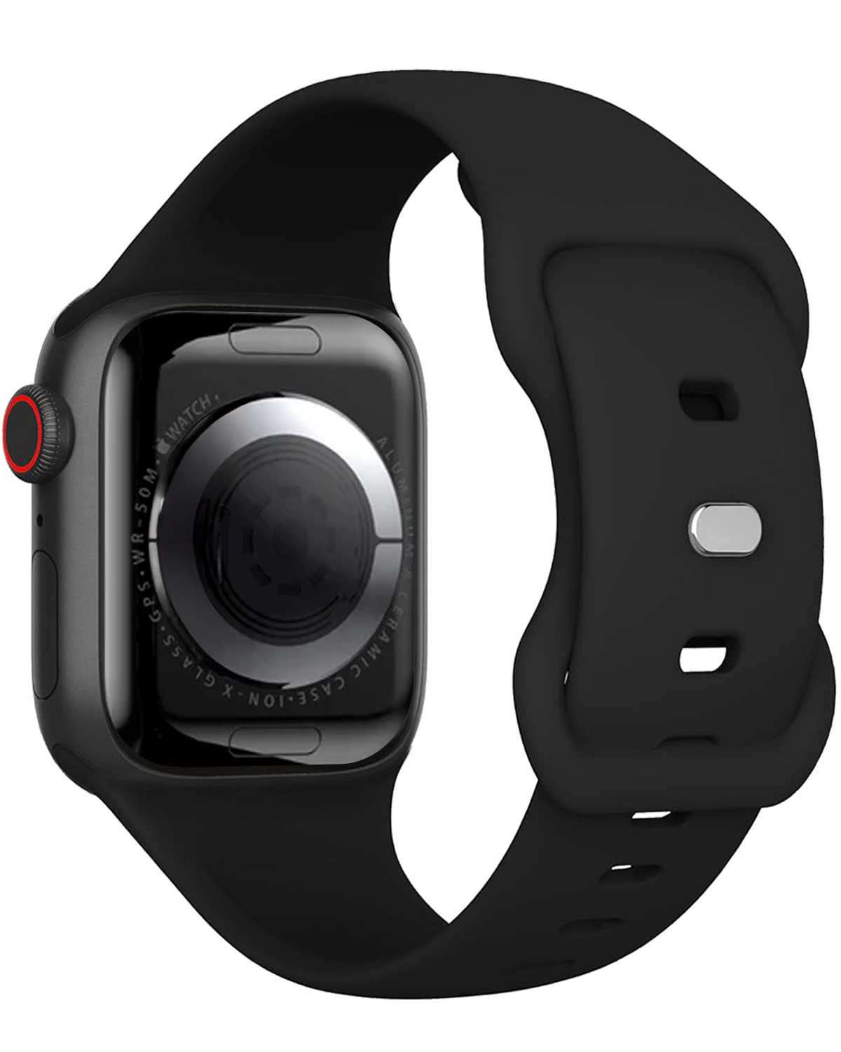 Nomfy Nomfy Apple Watch Bandje Siliconen Verstelbaar (38/40/41 mm) - Zwart