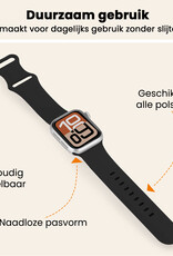 Nomfy Nomfy Apple Watch Bandje Siliconen Verstelbaar (38/40/41 mm) - Zwart