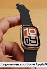 Nomfy Nomfy Apple Watch Bandje Siliconen Verstelbaar (38/40/41 mm) - Zwart